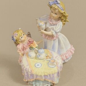 Vintage Porcelain Figurine “Tea Party Girls”